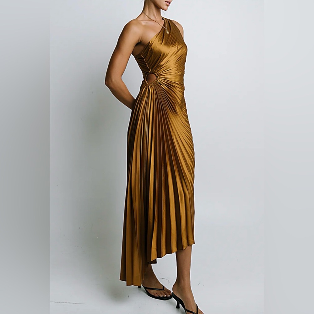 Bohme Asymmetrical Gold Dress